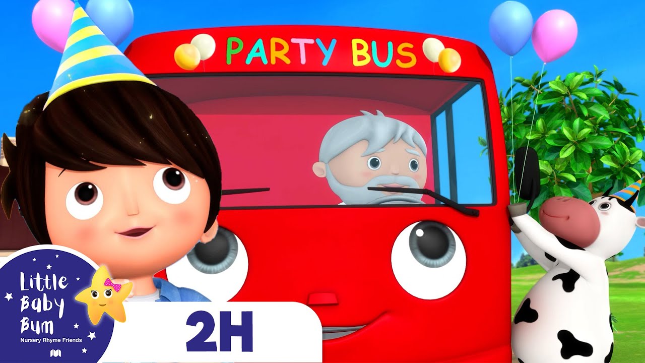 Party Wheels on the Bus! Beep Beep! Baby Song Mix Little Baby Bum