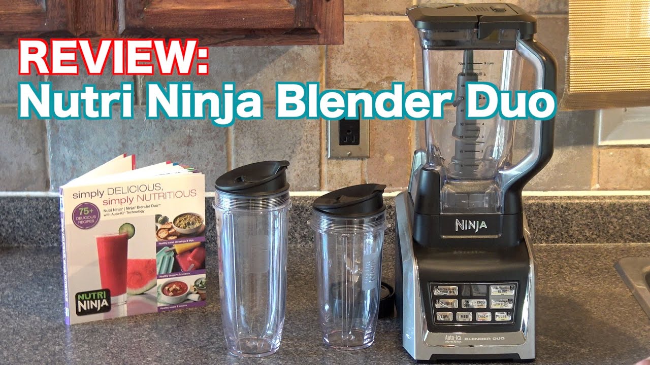 Ninja Duo Auto IQ Blender with NutriNinja Single Serve Cups (BL641) 