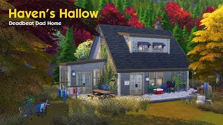 DEADBEAT DAD HOME | Haven's Hallow Save File | Sims 4 Speed Build