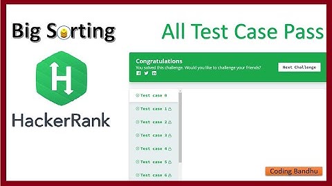 Big Sorting Hackerrank Solved | Problem Solving | Java