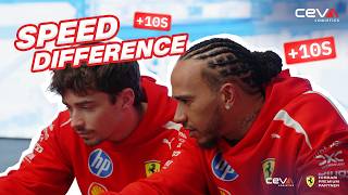 Information Charles Leclerc vs Lewis Hamilton | The Speed Difference by CEVA Logistics Update