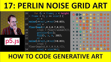 17: Perlin Noise Grid Project in p5.js: How to Code Generative Art