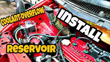 Coolant overflow reservoir INSTALL ( srt4 Dodge caravan )
