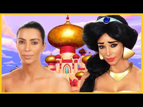 Kim Kardashian Princess Jasmine (Aladdin) Transformation | Kandee Johnson