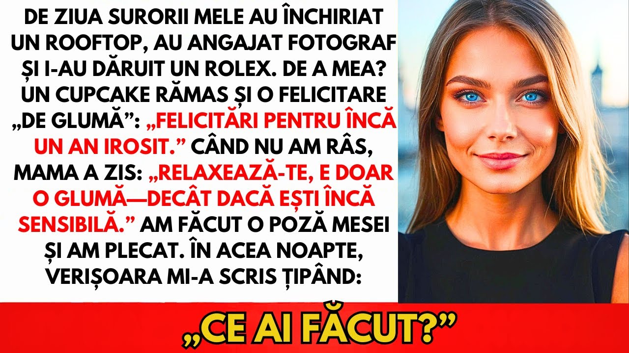 De Ziua Surorii Mele Au Închiriat Un Rooftop, Au Angajat Fotograf Și I-Au Dăruit Un Rolex