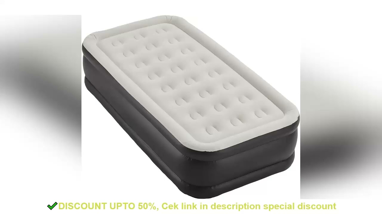 Air Mattress Twin Size With Built-in Electric Pump, Inflatable Air Bed Durable