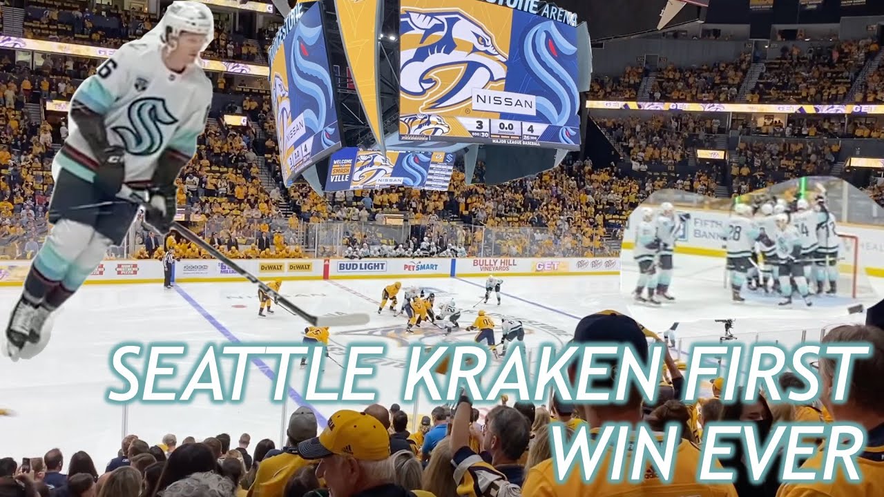 Watching the Seattle Kraken Get Their First Ever Win Preds Opening