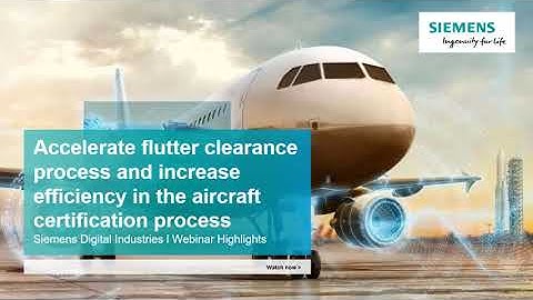 Accelerate flutter clearance process and increase efficiency in the aircraft certification process