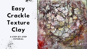 How To Make Easy Crackle Texture For Your Art - a step-by-step tutorial - Easy DIY