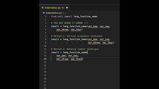 From Messy to Magnificent: Master Python's Indentation like a pro #shorts #python #cleancode