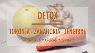 Detox - Jugo De Toronja, Zanahoria Y Jengibre Kion Gfruit, Carrot And Ginger Juice