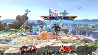 Snake down throw on Charizard