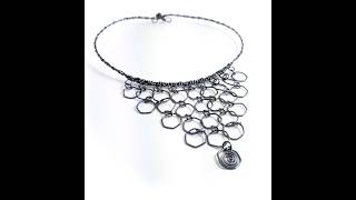 Hexagon 'Beehive' choker