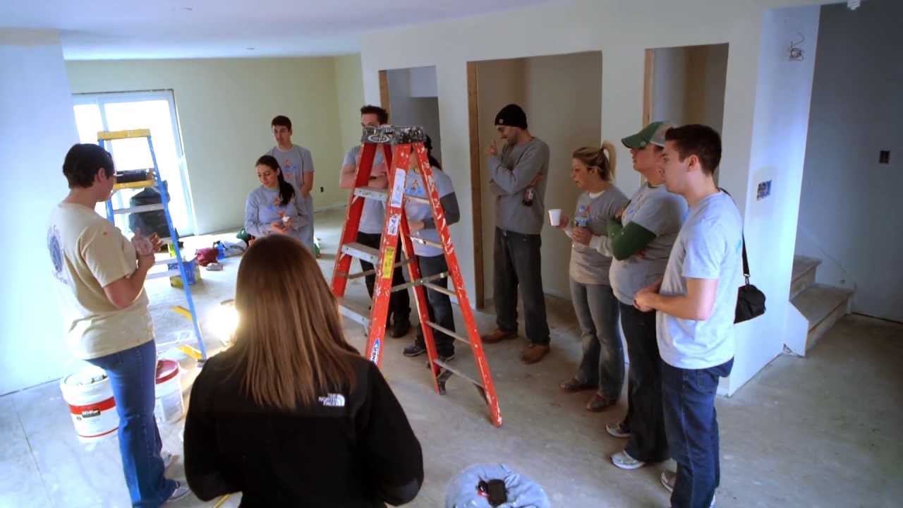 Volunteering for Habitat for Humanity