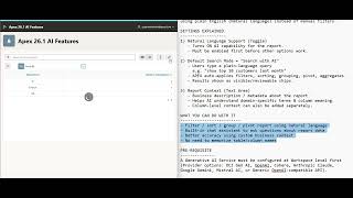 Oracle APEX 26.1 New Feature | Generative AI for Interactive Reports