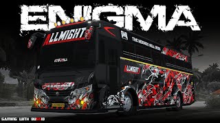 Allmighty Enigma 🖤✨ 4k Livery for Zedone 49 LionKing | Gaming With Bussid  screenshot 3