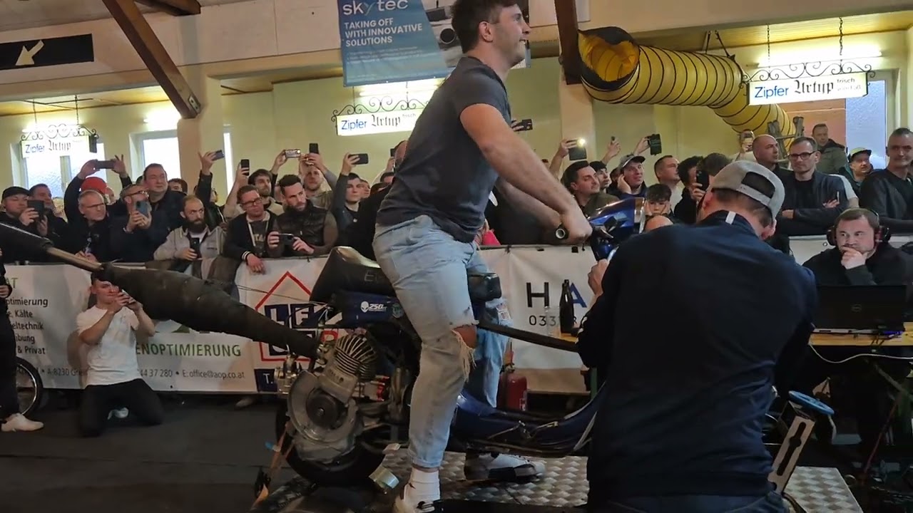 SFR Prüfstangsgaudi 2026 - Erich Oberpertinger, Egig Zero G 407ccm (wheelhopping)