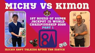 Backgammon, Michy vs Kimon, part 1
