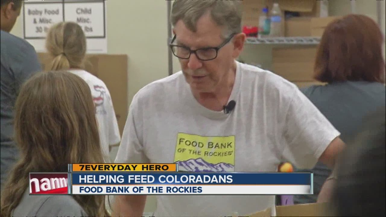 Volunteer gives his time to help the Food Bank Of The Rockies feed thousands in the metro area