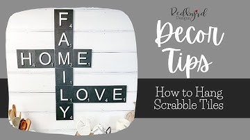 Hanging Scrabble Tile Wall Art