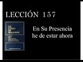 Lección 157 Un Curso de Milagros