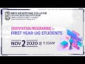 Orientation Programme for First Year UG Students