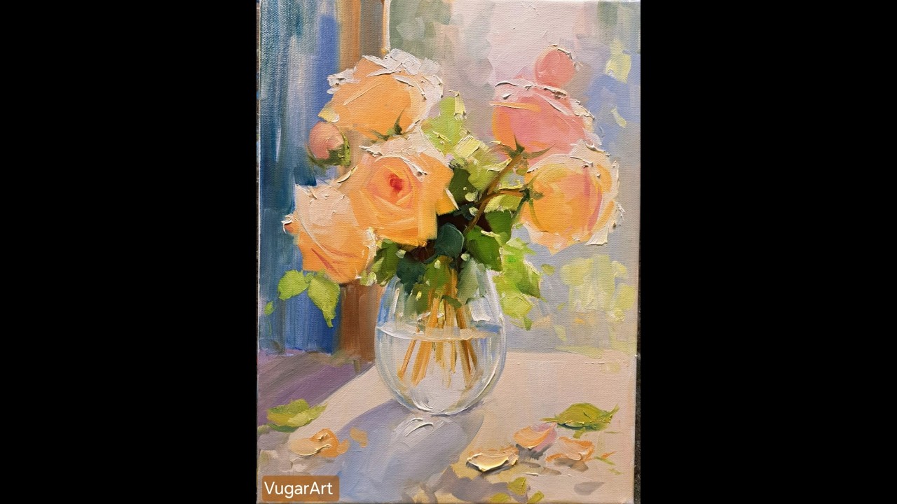 Roses  Розы  oil painting #painting #art #rose