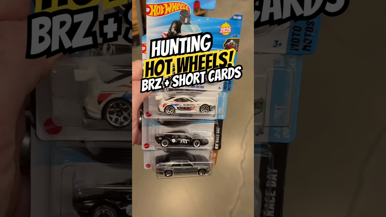 Hunting Hot Wheels short cards New BRZ, Mercedes & Porsche 