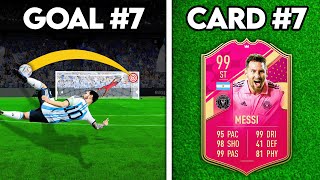 1 INSANE Goal With Every Messi Card