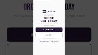 Order Form Video #aitools #formbuilder #OrderForm #digitalforms #customerorders #ecommercetools