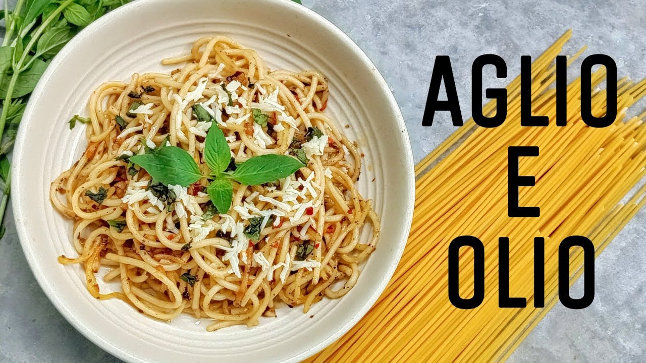 Spaghetti Aglio E Olio Oil Pasta Easy and Very Quick Pasta Recipe