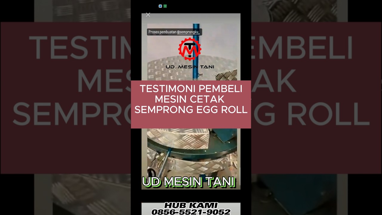 Mesin cetak Egg Rolls 