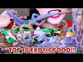 ASMR TOP 10 OF EXOTIC FOODS ON LINH ASMR CHANNEL |  LINH ASMR