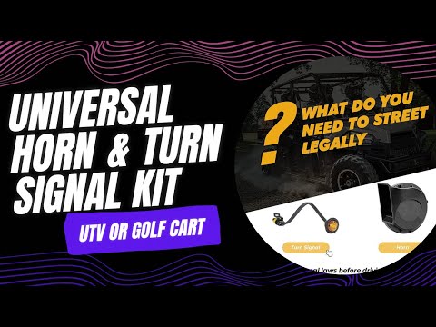 Universal Horn and Turn Signal Kit for your UTV / Golf Cart