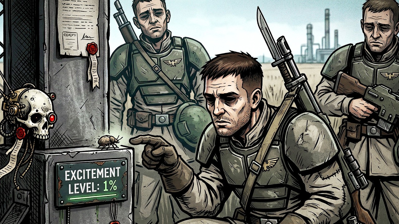 Daily Life as an Imperial Guardsman Stationed on Planet Where Nothing Ever Happens In Warhammer 40K