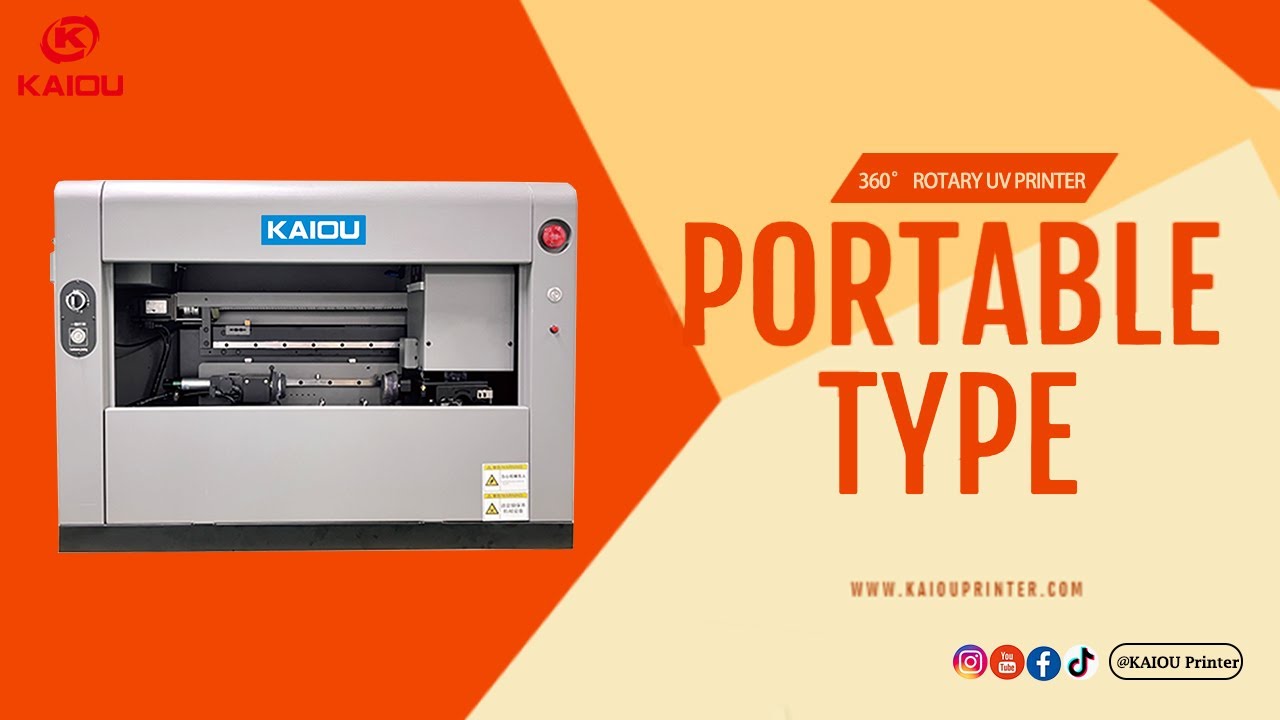 KAIOU 360° Rotary UV Printer – New Desktop Model Launched!