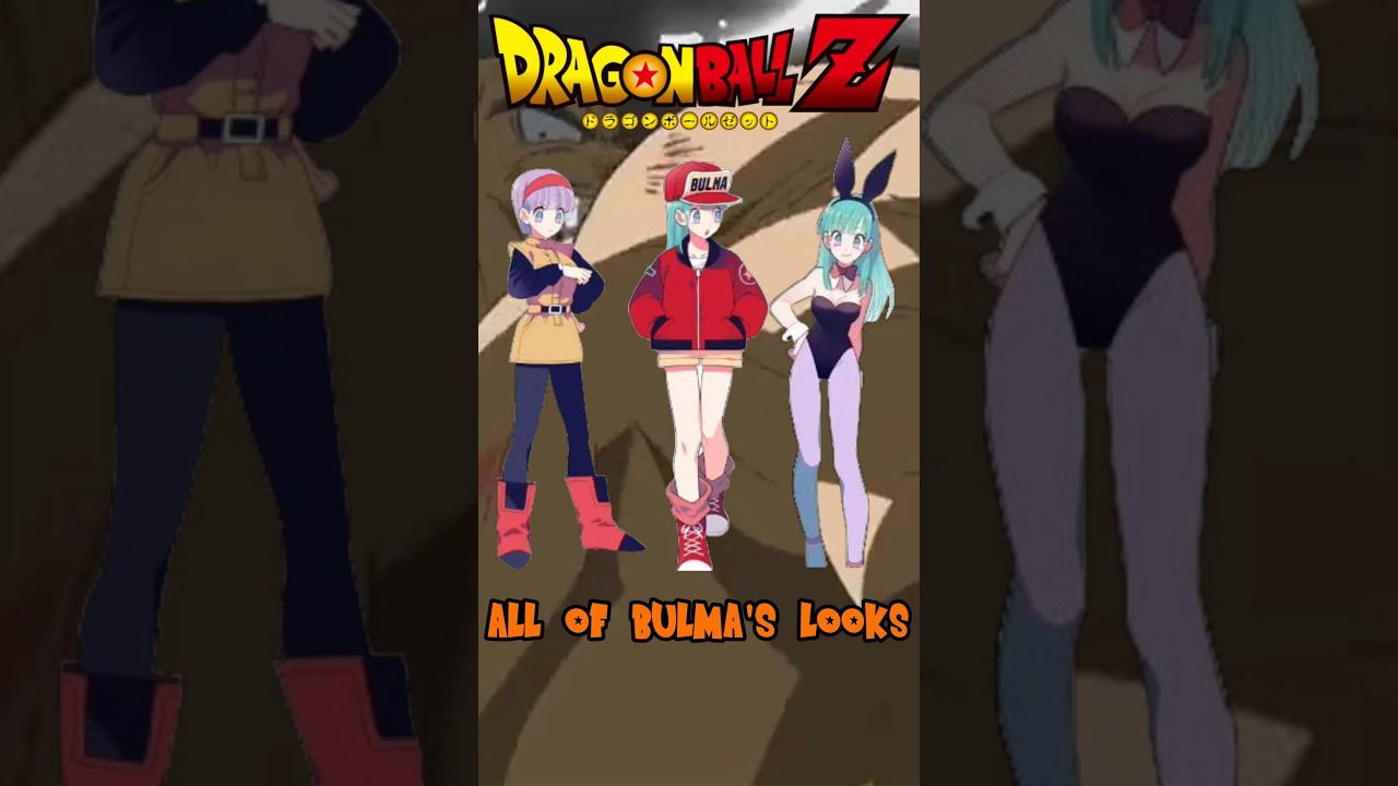 🔥BULMA Looks👚Do you know what clothes Bulma wears?😲#dragonball #bulma #shorts