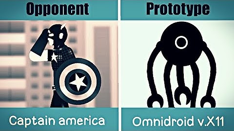 Capitão america e Batman vs Omnidroid  - stick nodes animation 