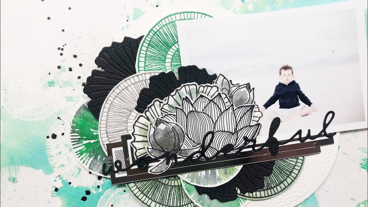 Tuto page scrapbooking brush pen ECOLINE YouTube