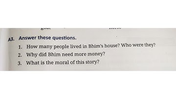 L4, Bhim and the Buffalo ll Question - Answers ll Real English book 3