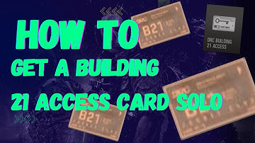HOW TO GET A BUILDING 21 ACCESS CARD SOLO FROM DMZ