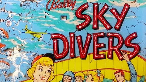 1964 Bally SKY DIVERS Pinball Machine In Action