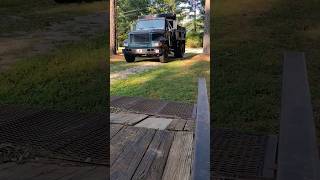 International 4900 Rolling In With A Load Of Topsoil