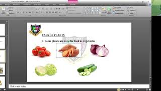 GFCIS BASIC SCIENCE USES OF PLANTS NURSERY 1 WEEK 6