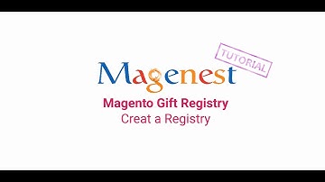 Magento Gift Registry Creat a Registry