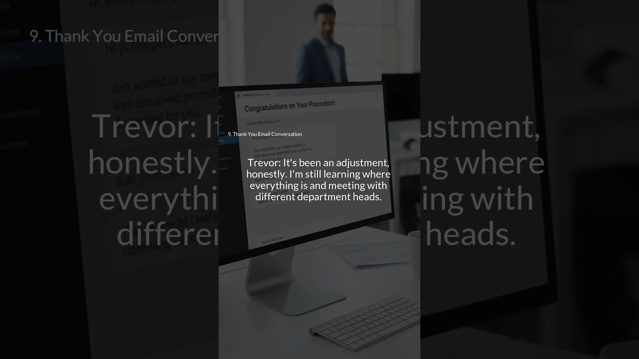 Office English #10-9 - Thank You Email Conversation 