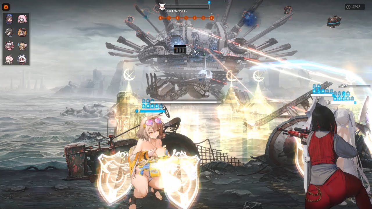 (Day 3) Land Eater, Co-op Boss Fight - NIKKE