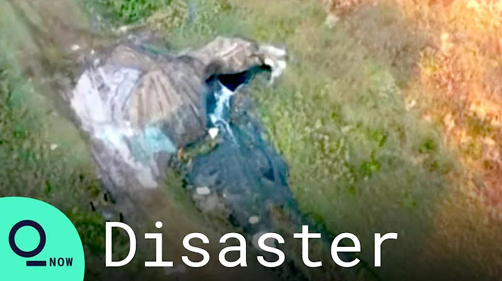 Drone Captures Wastewater Leak at Piney Point Reservoir in Florida