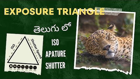 what is exposure triangle | how to set perfect exposure in Telugu | exposure triangle #photography