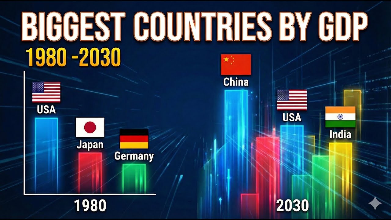 World's Largest Economies by GDP 1980 - 2030 | Bar Chart Race ...